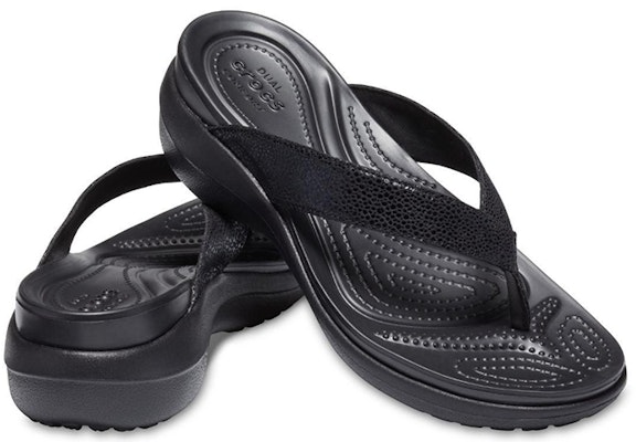 (Women) Crocs Capri Flip-Flop 'Pure Black' 205782-060 Lookbook (Women) Crocs Capri Flip-Flop 'Pure Black' 205782-060