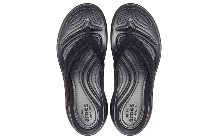 Shop (W) Crocs Capri Flip-Flop 'Hitam Tulen' 205782-060