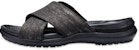 (W) Crocs Capri Shimmer 'Hitam Sporty Anti-Licin Slide' 204908-060