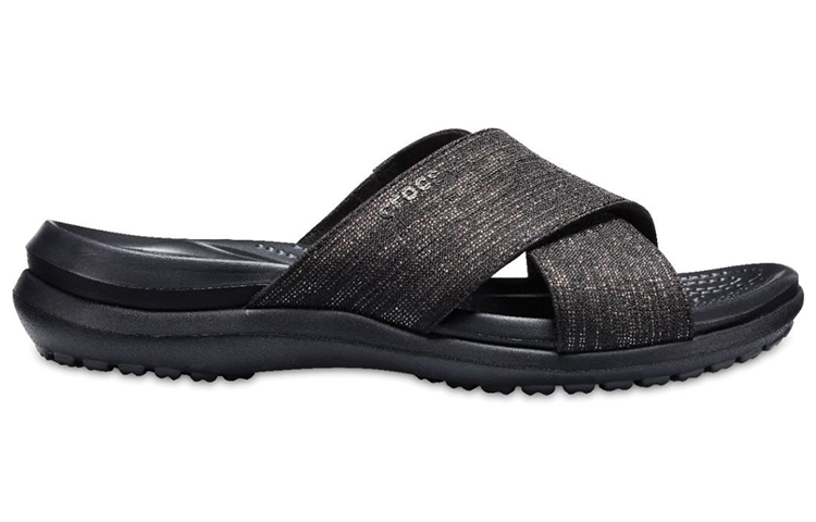 Order (W) クロックス Capri シャイン スポーツ サンダル (黒) 204908-060
