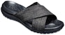 (W) Crocs Capri Shimmer 'Hitam Sporty Anti-Licin Slide' 204908-060