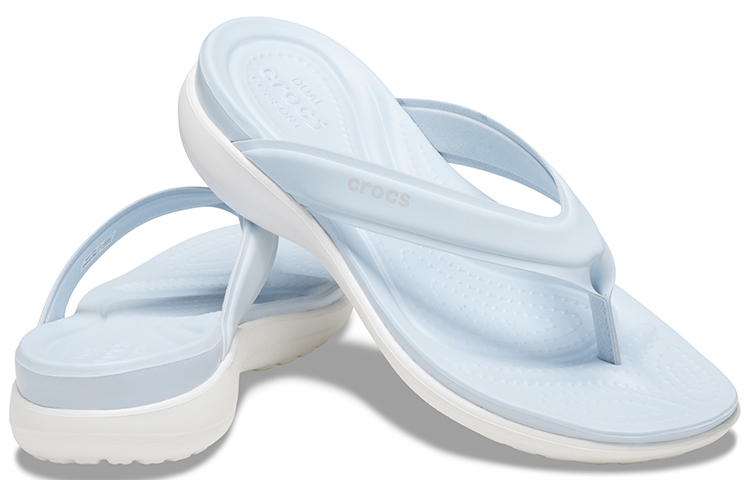 Shop (W) Crocs Capri V 'Fesyen Serbaguna Biru' 206780-4JQ