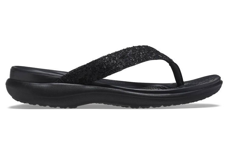 Order (W) Crocs Capri V Glitter 'Bronze Hitam Nyaman' 206781-001