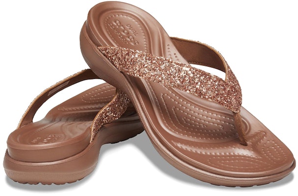 (W) Crocs Capri V Glitter 'Gangsa Luar' 206781-854 Shop (W) Crocs Capri V Glitter 'Gangsa Luar' 206781-854