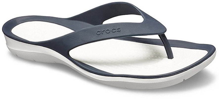 Crocs 休閒舒適人字拖鞋 女款 深藍 Lookbook Crocs 休閒舒適人字拖鞋 女款 深藍