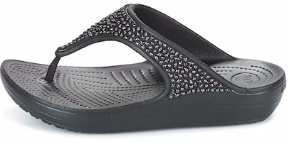 (Women) Crocs Casual Elevated Slide 'Black' 204181-060 (Women) Crocs Casual Elevated Slide 'Black' 204181-060