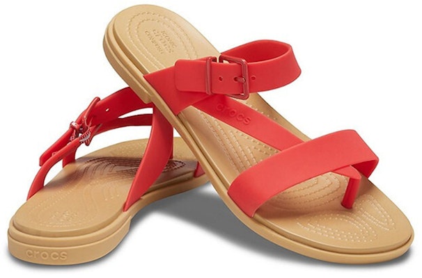 (W) Crocs 休闲火焰红拖鞋 206108-8C1 Shop (W) Crocs 休闲火焰红拖鞋 206108-8C1