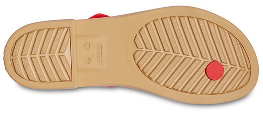 (W) Crocs 休闲火焰红拖鞋 206108-8C1 Sizing (W) Crocs 休闲火焰红拖鞋 206108-8C1