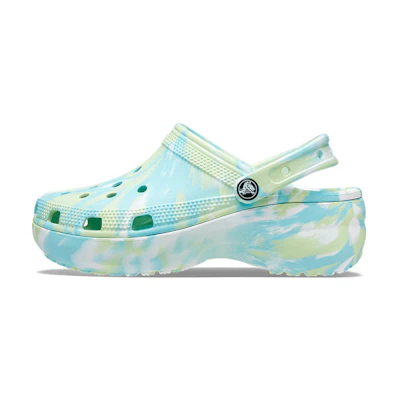 (W) Crocs Classic 'Light Blue Marble Cloud'