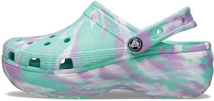 (Women) Crocs Classic 'Light Green Marble Cloud' 207176-3U5 (Women) Crocs Classic 'Light Green Marble Cloud' 207176-3U5