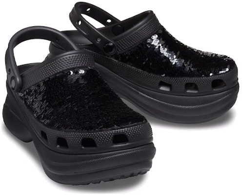 (Women) Crocs Classic Bae 'Black Sequin' 207317-0C4 Shop (Women) Crocs Classic Bae 'Black Sequin' 207317-0C4