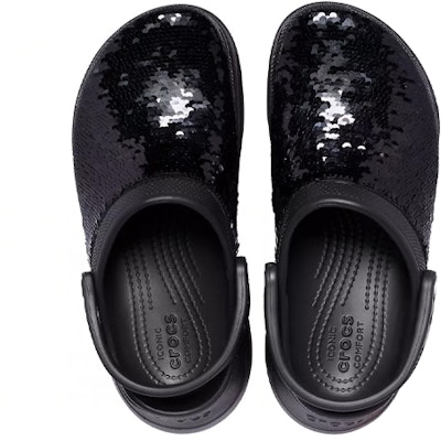(Women) Crocs Classic Bae 'Black Sequin' 207317-0C4 Purchase (Women) Crocs Classic Bae 'Black Sequin' 207317-0C4