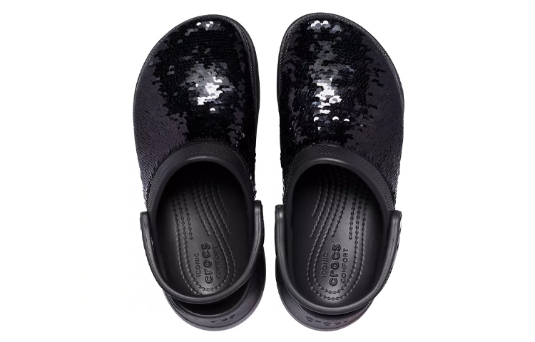 Purchase (W) Crocs经典Bae'黑色亮片' 207317-0C4