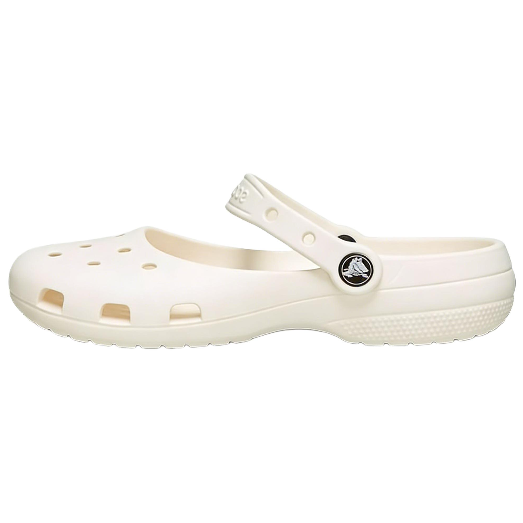 (Women) Crocs Classic Ballet EVA Retro Clog White Casual Shoes. 211994-0WV