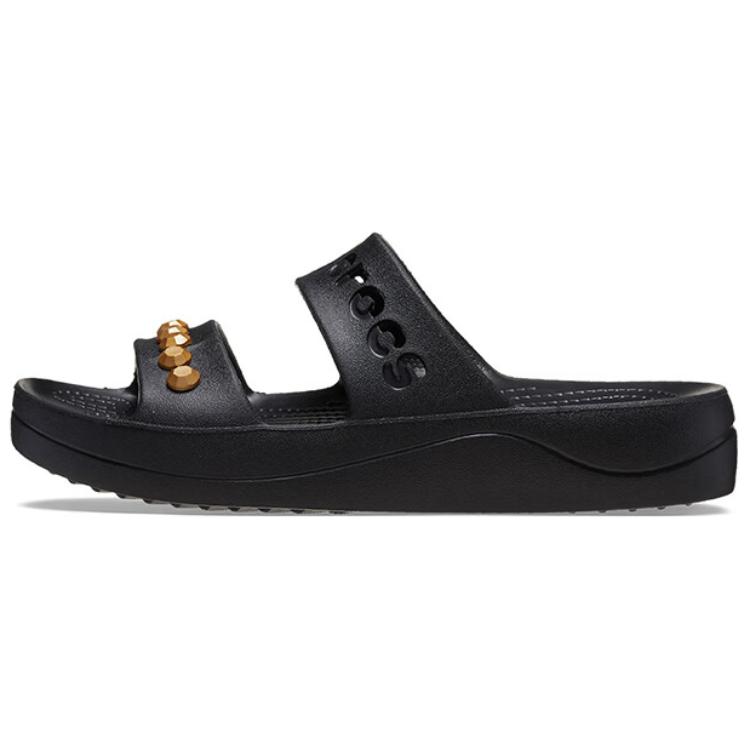 (Women) Crocs Classic Baya Cloud Slide Sandals Women’s Black - Non-Slip Casual Wear. 209767