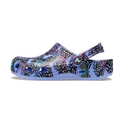 (W) Crocs Classic Butterfly Clog 'Moon Jelly Multi'