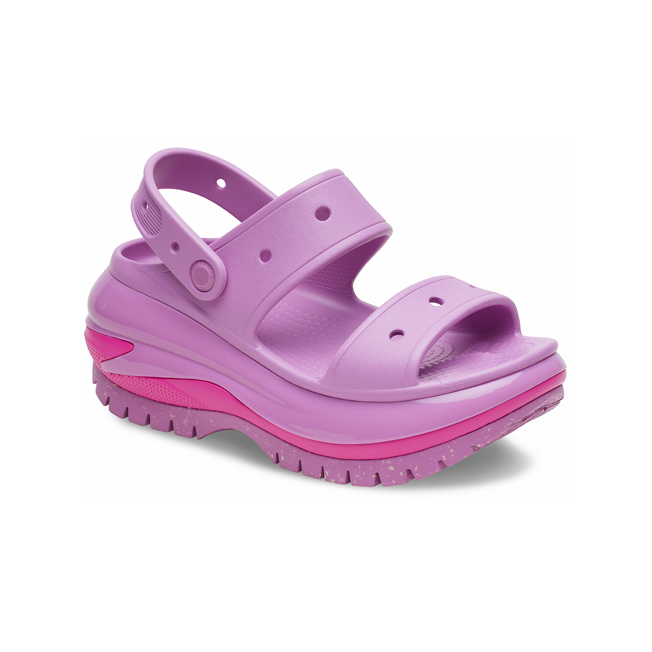 Lookbook (W) Crocs Classic Chunky Sandal 'Ungu Bubble' 207989-6WQ