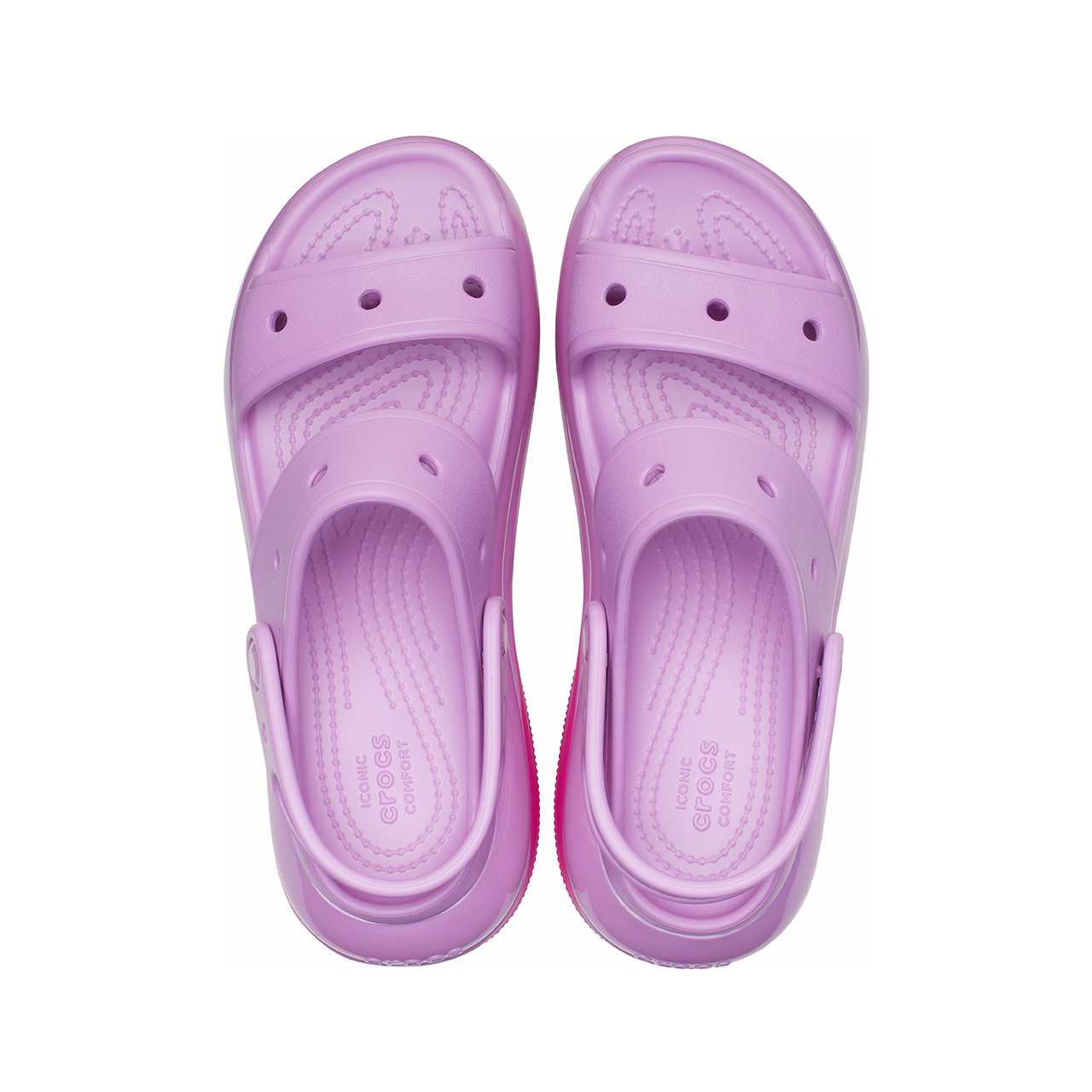 Shop (W) Crocs Classic Chunky Sandal 'Ungu Bubble' 207989-6WQ