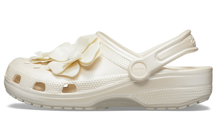 (Women) Crocs Classic Clog 3d Flower White Sandals 205587-159