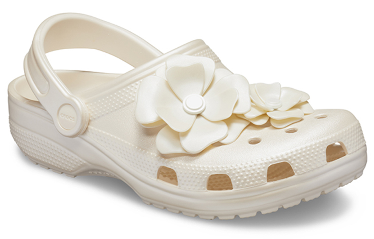 Order (W) Crocs Classic Clog 3D Bunga Putih Sandal 205587-159