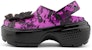 (W) Crocs Klasik Clog 'Cetakan Gliter Hitam' 209687-0C4