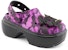 (W) Crocs Klasik Clog 'Cetakan Gliter Hitam' 209687-0C4