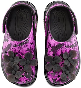 (W) Crocs经典洞洞鞋“黑色闪光印花” 209687-0C4 Shop (W) Crocs经典洞洞鞋“黑色闪光印花” 209687-0C4