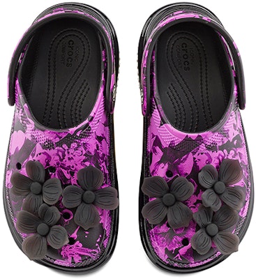 (Women) Crocs Classic Clog 'Black Glitter Print' 209687-0C4 Shop (Women) Crocs Classic Clog 'Black Glitter Print' 209687-0C4