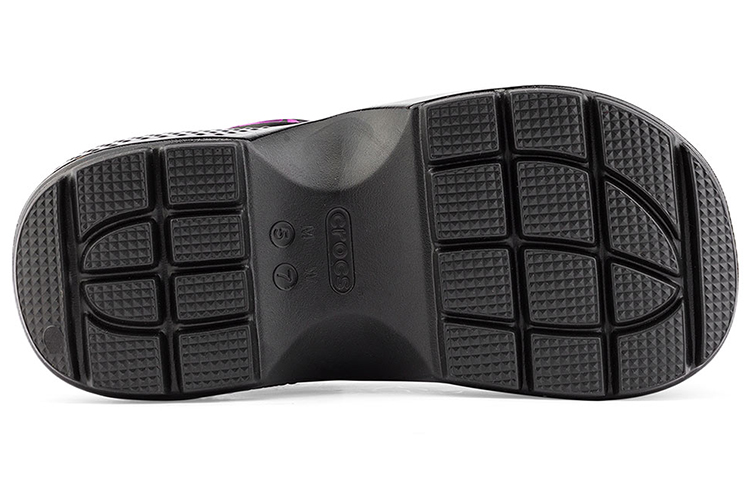 Details for Crocs卡骆驰 雪屋版印花亮演洞洞涼鞋女款 黑