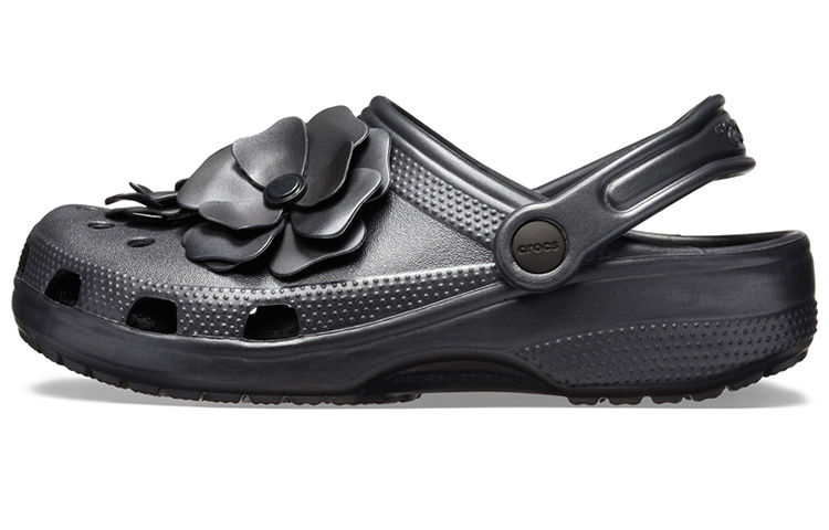 Buy (Women) Crocs Classic Clog 'Black Metallic Flower' 205587-001