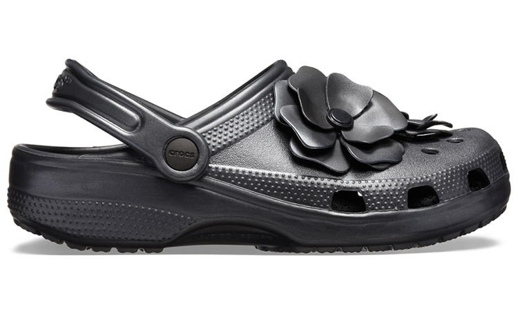 (W) Crocs Classic Clog 'Black Metallic Flower' 圖 2
