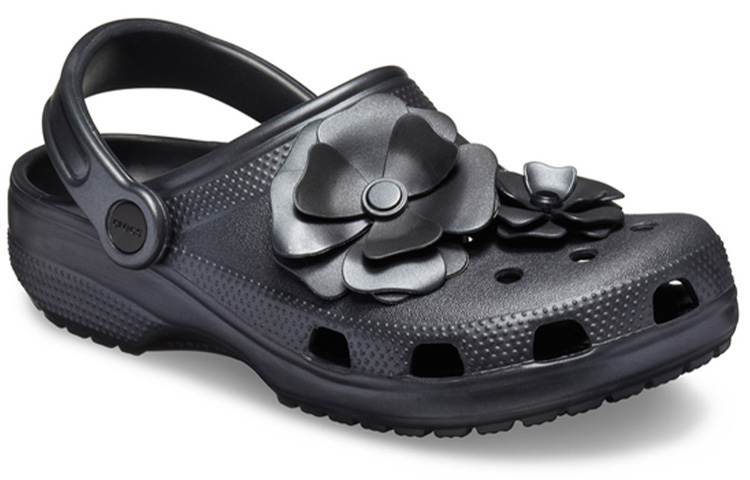 (W) Crocs Classic Clog 'Black Metallic Flower' 圖 3