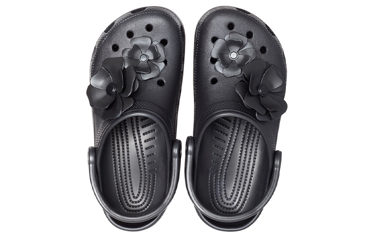(W) Crocs Classic Clog 'Black Metallic Flower' 圖 5