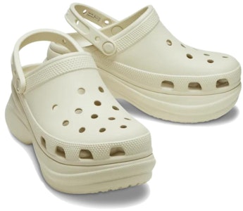 Crocs卡骆驰 Classic 防滑耐磨 運動涼鞋 女款 骨白色 Lookbook Crocs卡骆驰 Classic 防滑耐磨 運動涼鞋 女款 骨白色