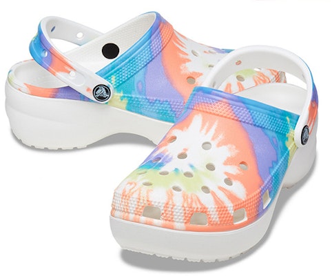 (Women) Crocs Classic Clog 'Cloud Dye Blue Orange' 207151-4KT Purchase (Women) Crocs Classic Clog 'Cloud Dye Blue Orange' 207151-4KT