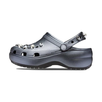 (W) Crocs Classic Clog 'Crystal Pearl Silver Black'