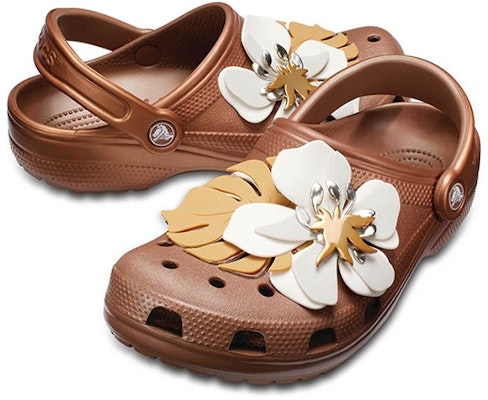 (Women) Crocs Classic Clog 'Dark Gold Floral' 205248-854 Shop (Women) Crocs Classic Clog 'Dark Gold Floral' 205248-854