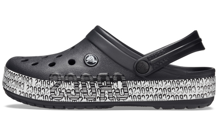 Buy (W) Crocs 经典洞洞鞋 '字母印花黑色' 206381-066