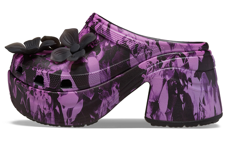 (Women) Crocs Classic Clog 'Mermaid Print Black' 209686-0C4