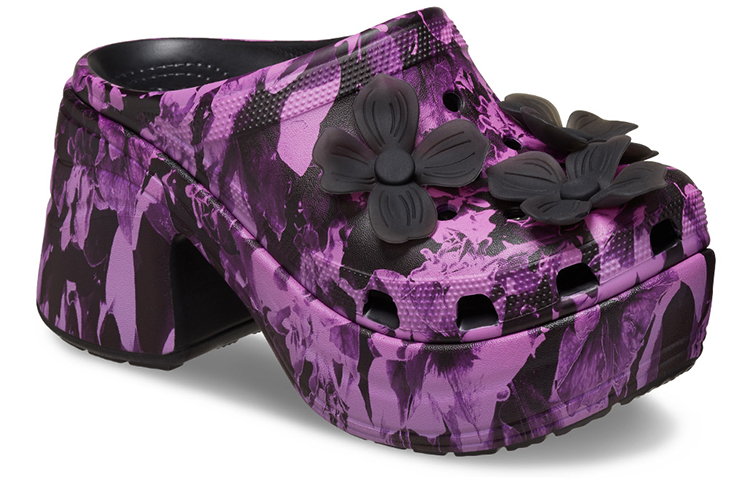 Lookbook (W) Crocs Classic Zueco 'Estampado Sirena Negro' 209686-0C4