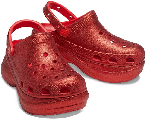 (W) Crocs Classic Clog 'Red Platform' Merah Dengan Tapak Tinggi 207261-8C1 Shop (W) Crocs Classic Clog 'Red Platform' Merah Dengan Tapak Tinggi 207261-8C1