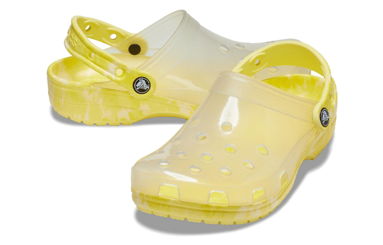 (W) Crocs Classic Clog 'Translucent Bleach Dye Yellow' 圖 4