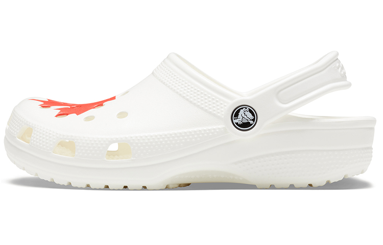 (W) Crocs Classic Clog 'White Red'