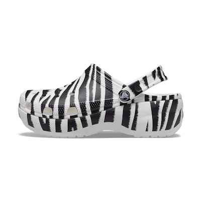 (W) Crocs Classic Clog 'Zebra Print'