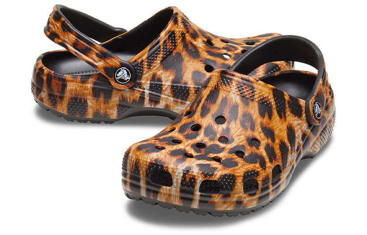 (W) Crocs Classic clog animal Printing Beach Casual Sandals Leopard print 圖 4