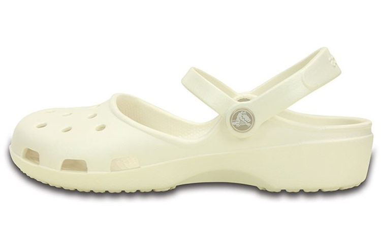 (W) Crocs Classic Clog Beach White Sandals