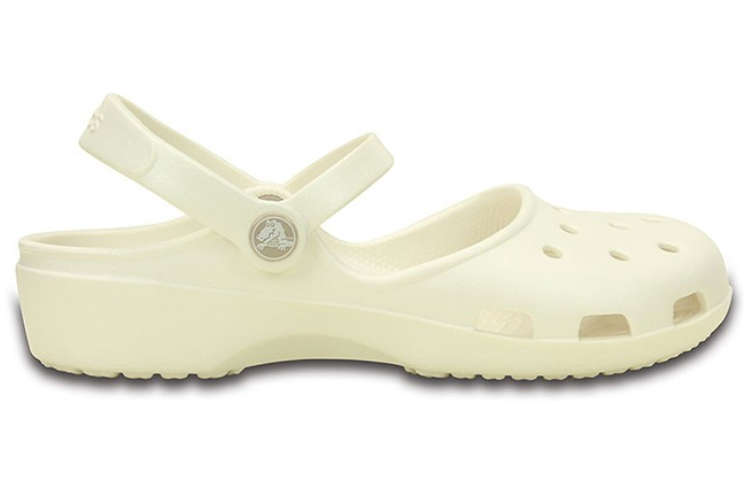 (W) Crocs Classic Clog Beach White Sandals 圖 2