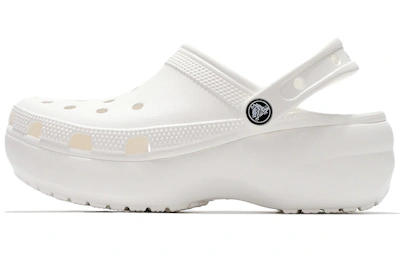 (Women) Crocs Classic Clog clouds Retro Beach Shoe White