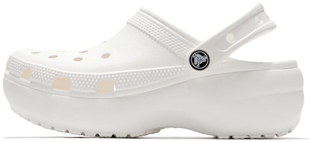 (Women) Crocs Classic Clog clouds Retro Beach Shoe White 206750-100 (Women) Crocs Classic Clog clouds Retro Beach Shoe White 206750-100
