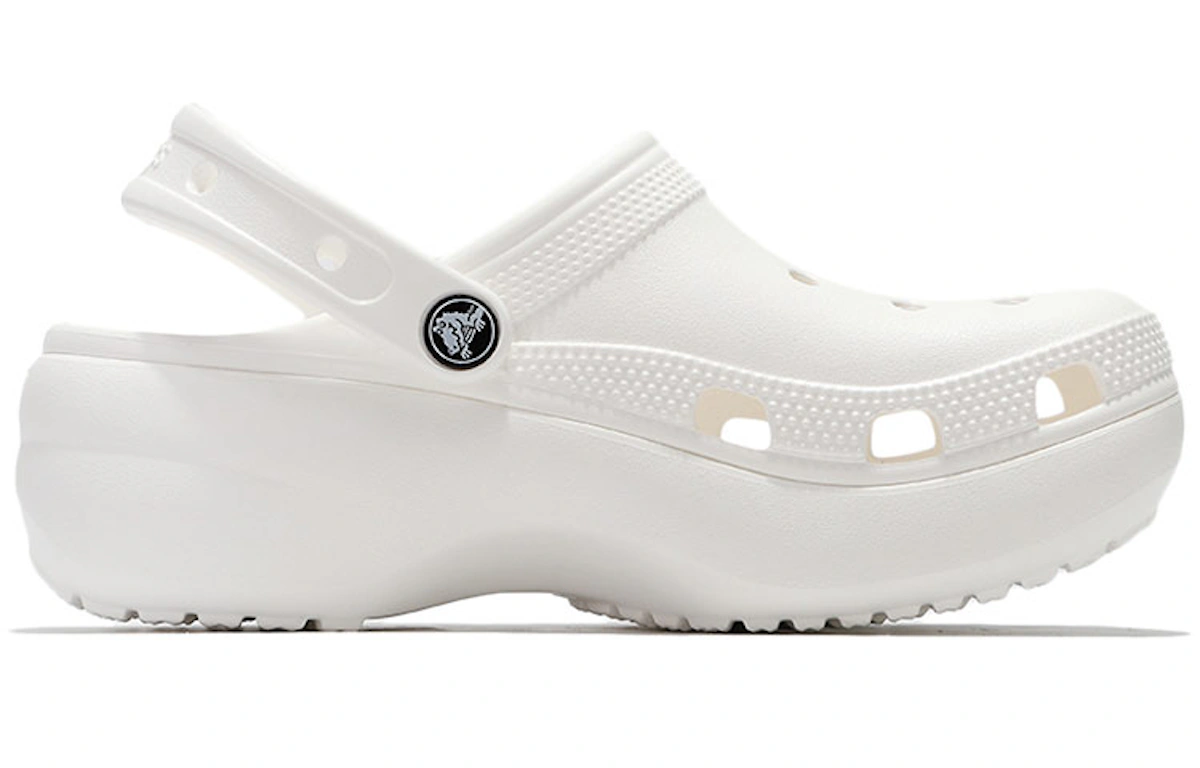 (Women) Crocs Classic Clog clouds Retro Beach Shoe White